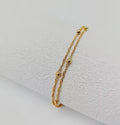 Bracelet acier inoxydable plaqué or — Résistant à l'eau