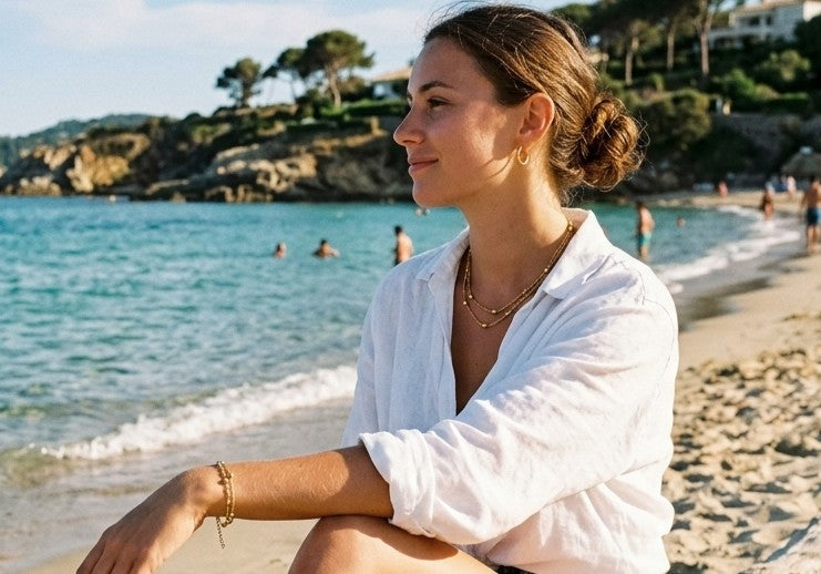 Pack Duo — Bracelet & Chevillère acier plaqué or