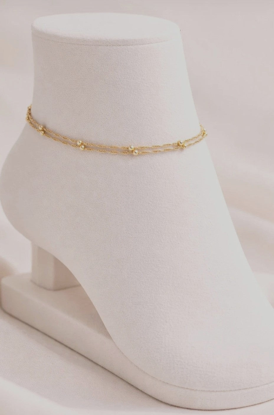 Pack Duo — Bracelet & Chevillère acier plaqué or