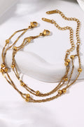 Pack Duo — Bracelet & Chevillère acier plaqué or